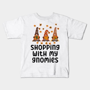 Shopping With My Gnomies Kids T-Shirt